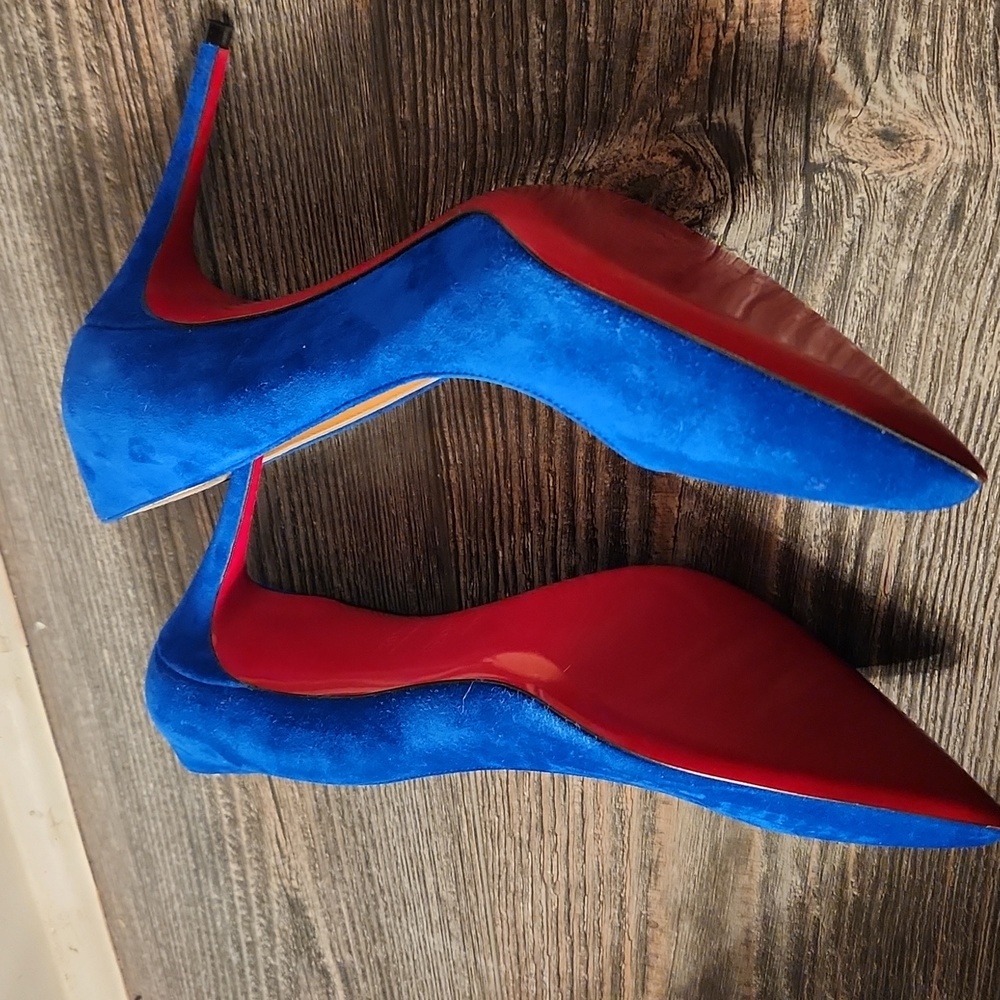 ROYAL BLUE CHRISTIAN LOUBOUTIN PUMPS - Picture 2 of 5